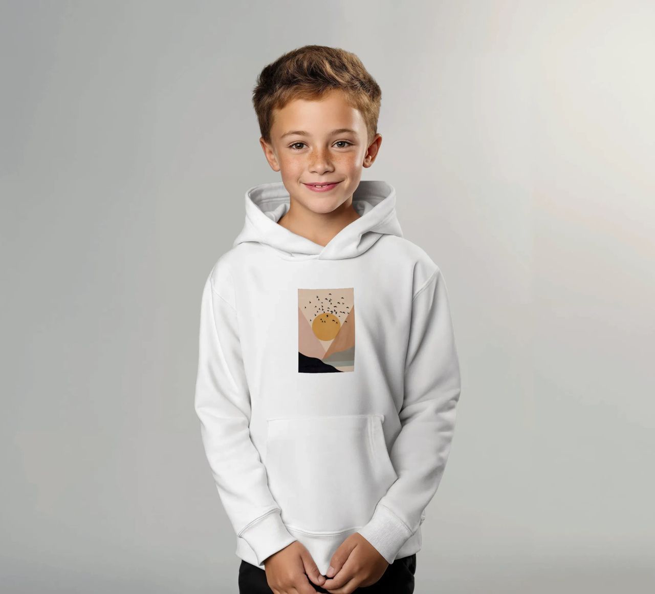 Sun Flock felpa bambino con cappuccio da Pure