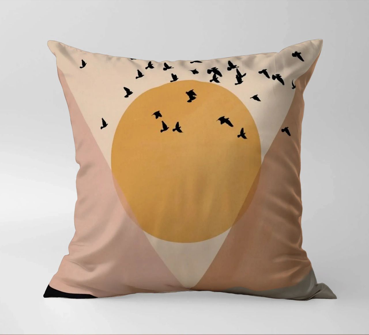 Sun Flock decorative cushion by Pure