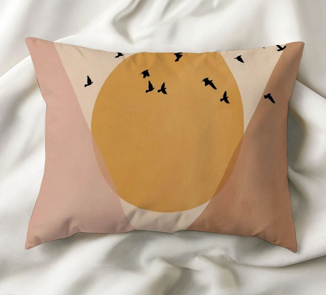 Sun Flock decorative cushion by Pure
