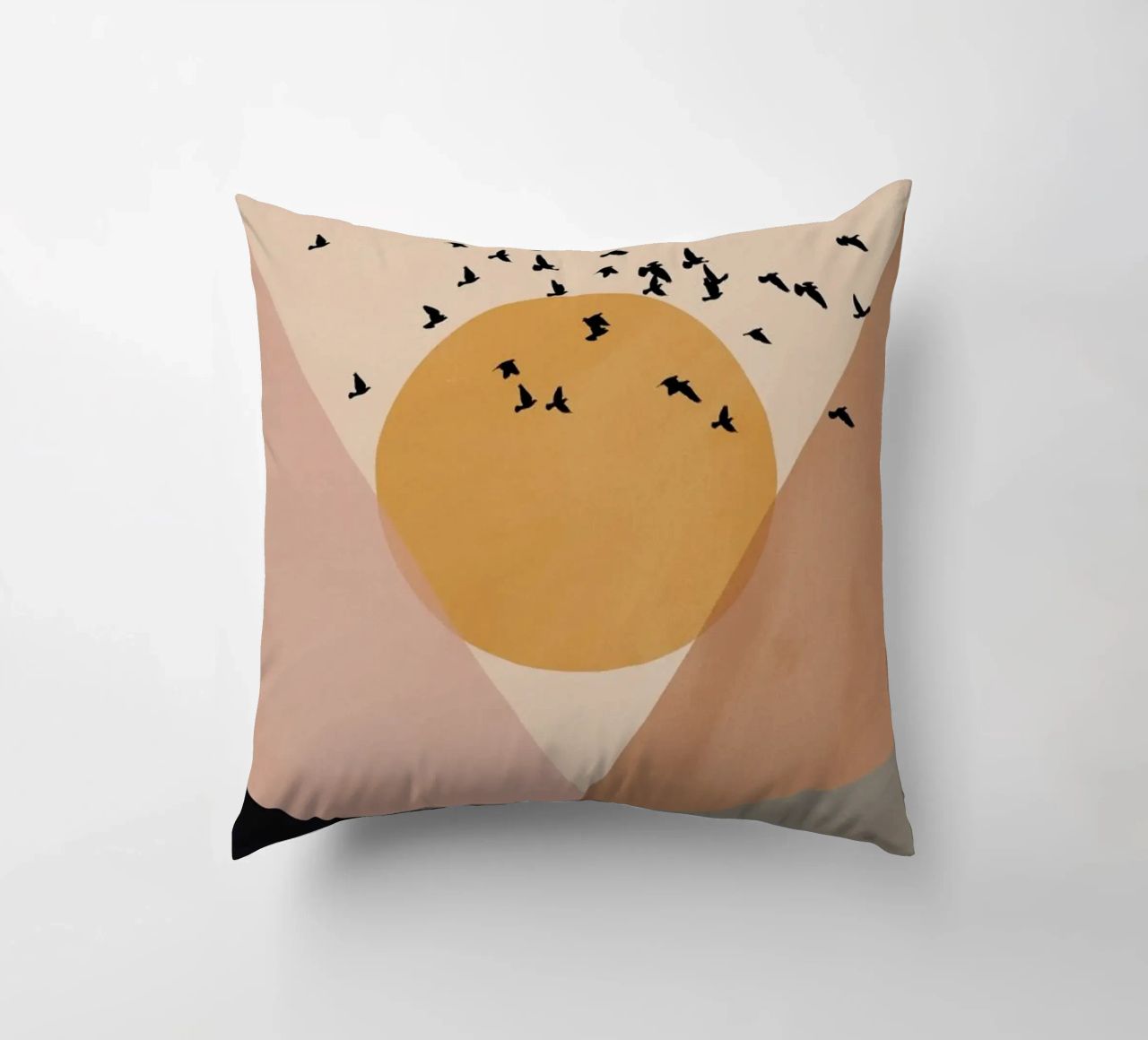 Sun Flock decorative cushion by Pure