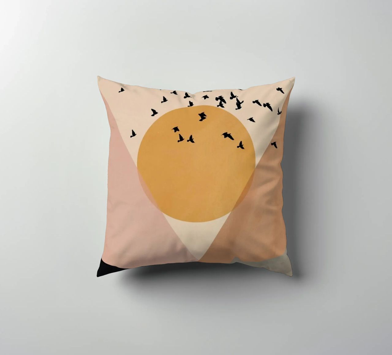 Sun Flock decorative cushion by Pure