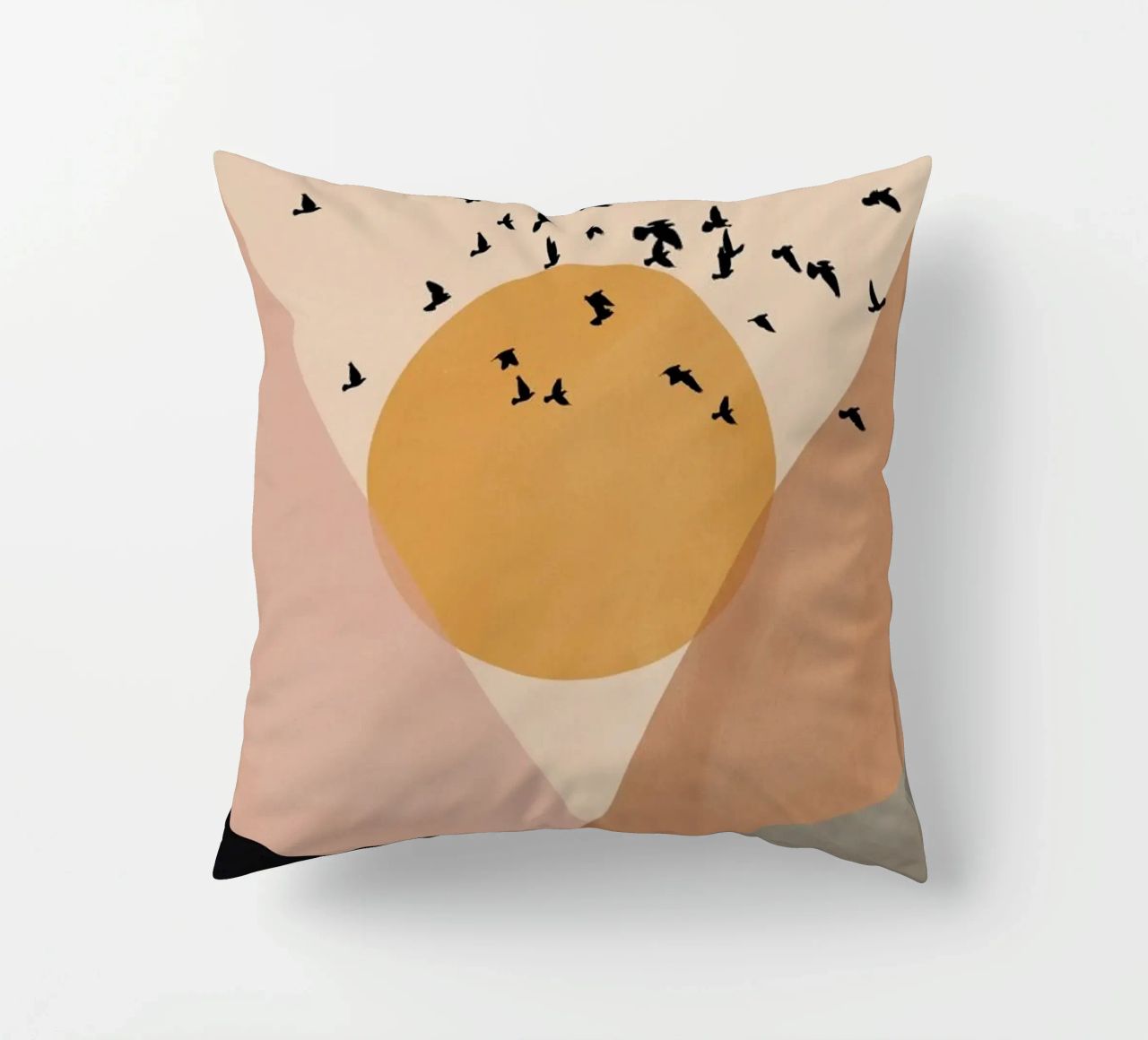 Sun Flock decorative cushion by Pure