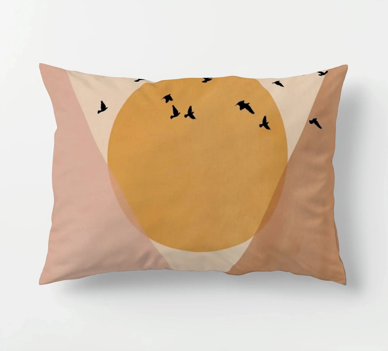 Sun Flock decorative cushion by Pure