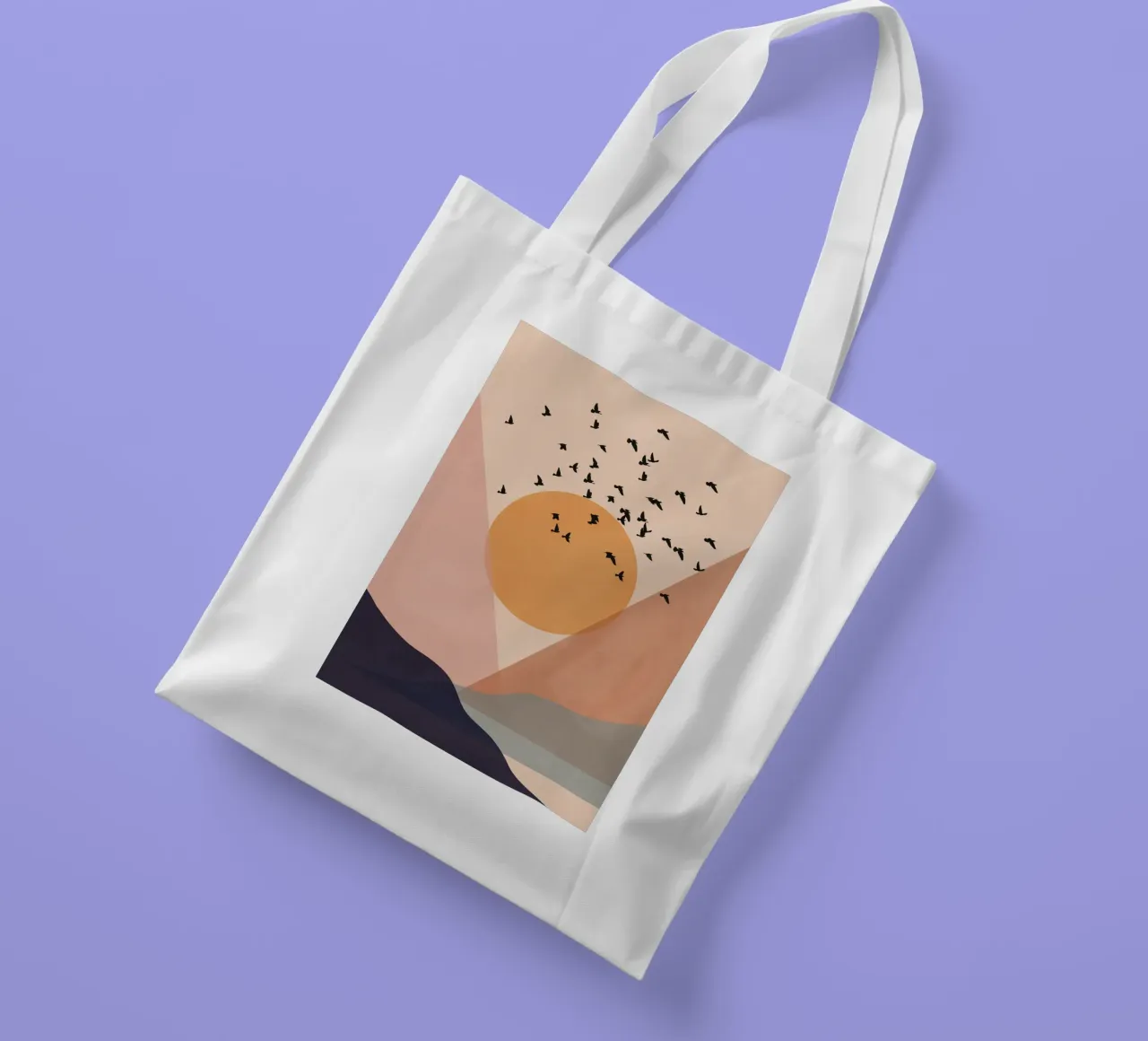 Sun Flock tote bag by Pure