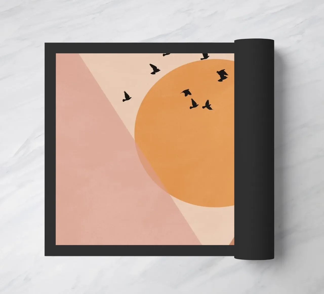 Sun Flock doormat by Pure