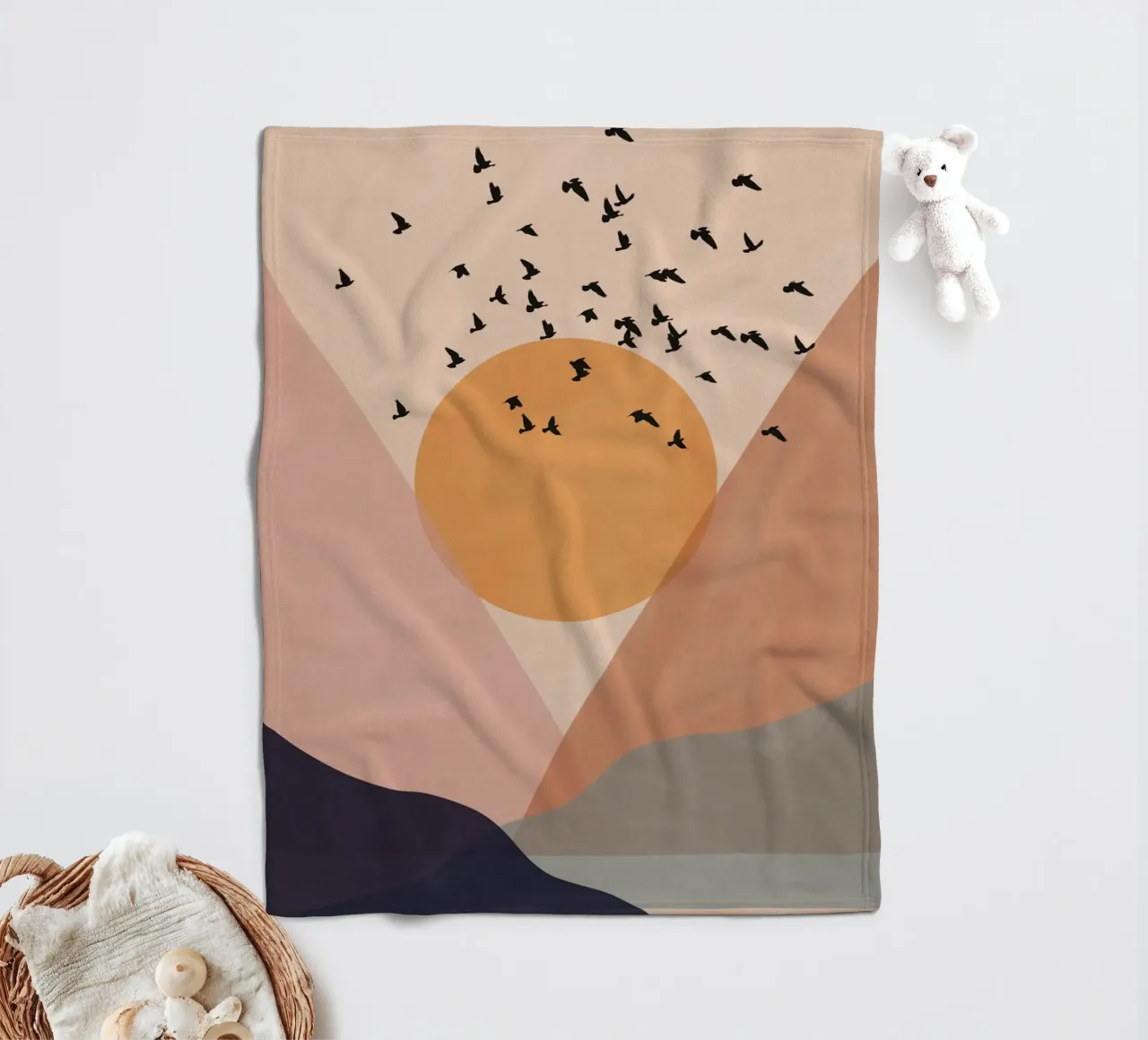 Sun Flock Fleecedecke von Pure