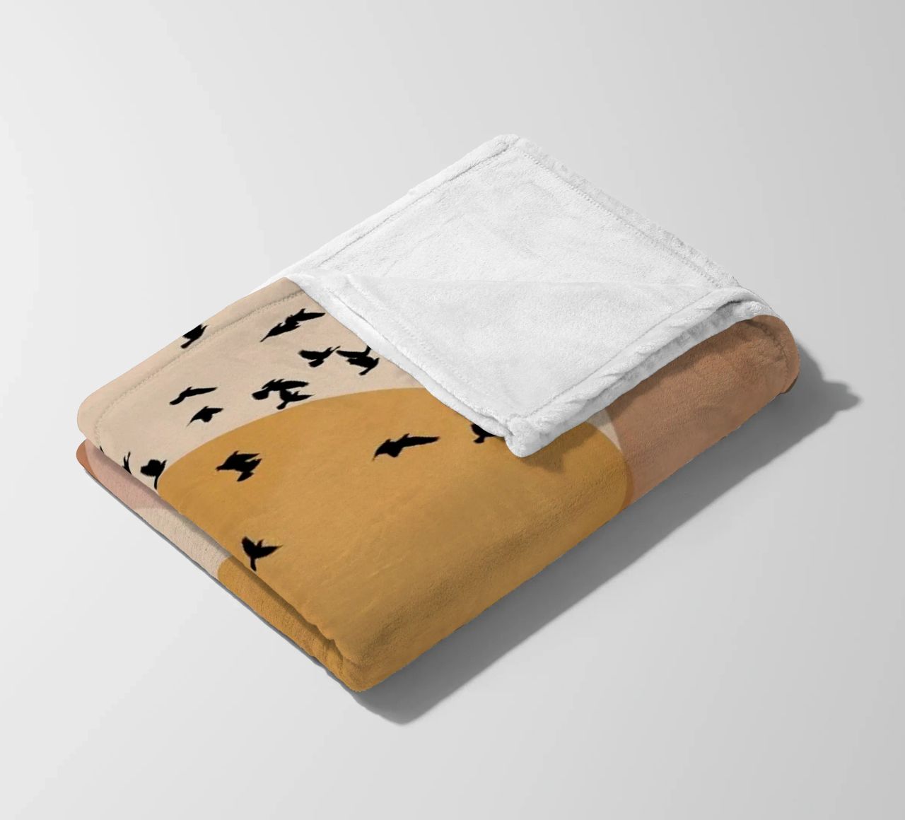 Sun Flock fleece blanket by Pure