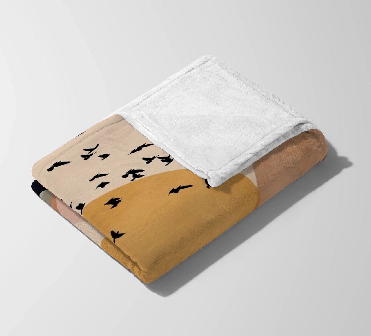 Sun Flock fleece blanket by Pure