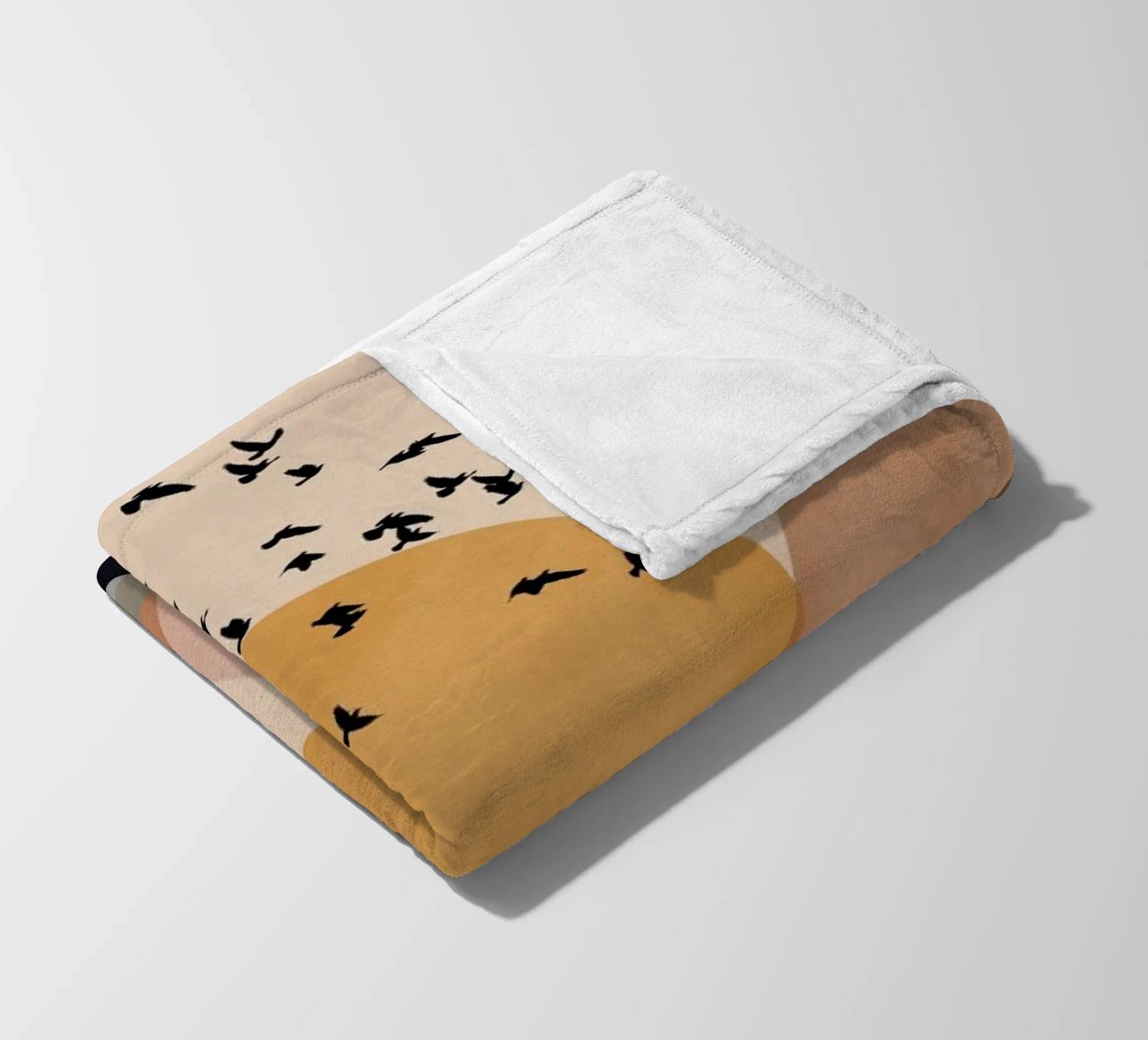Sun Flock fleece blanket by Pure