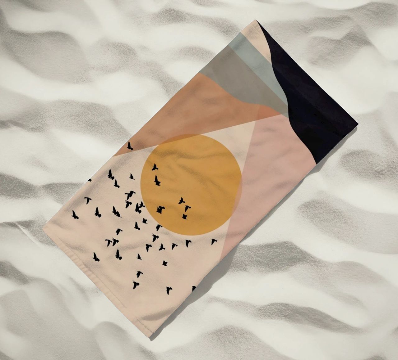 Sun Flock beach towel by Pure