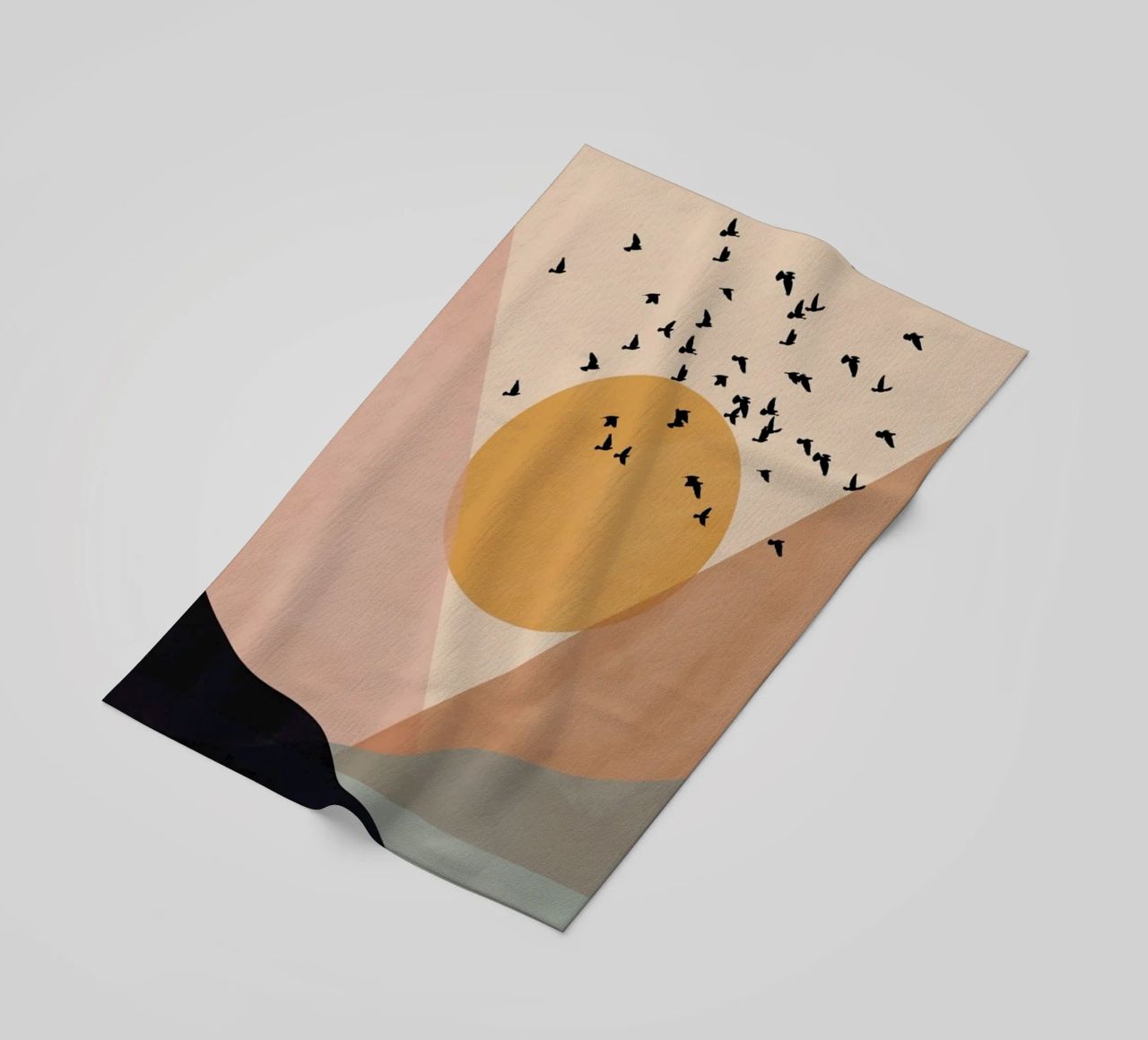 Sun Flock beach towel by Pure