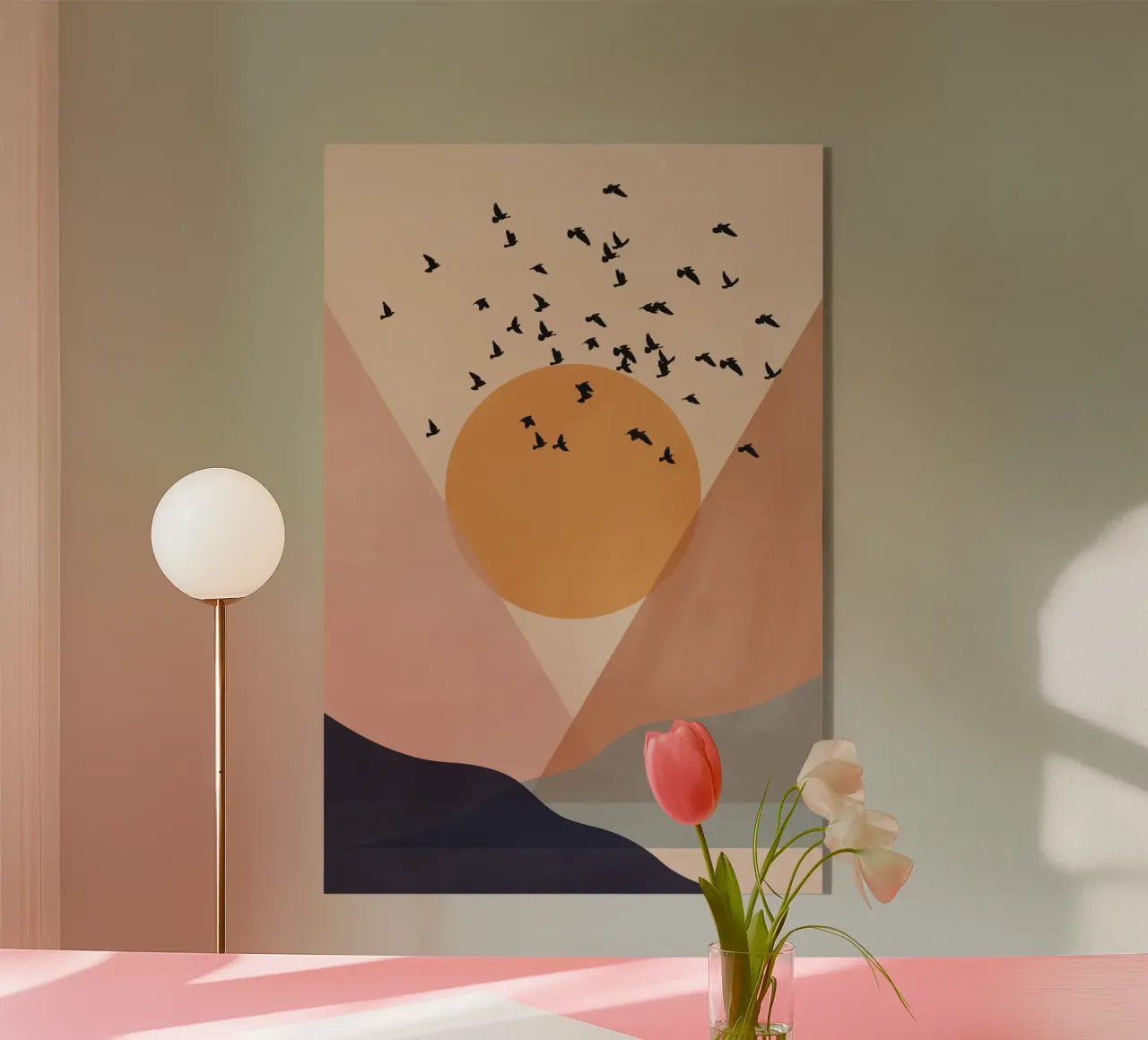 Sun Flock plexiglas de Pure