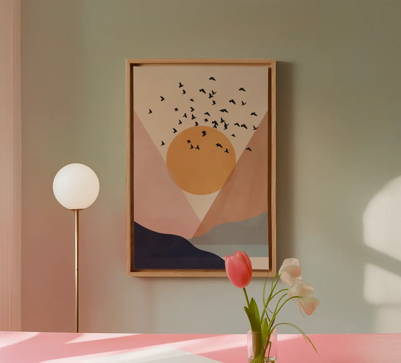 Sun Flock canvas by Pure