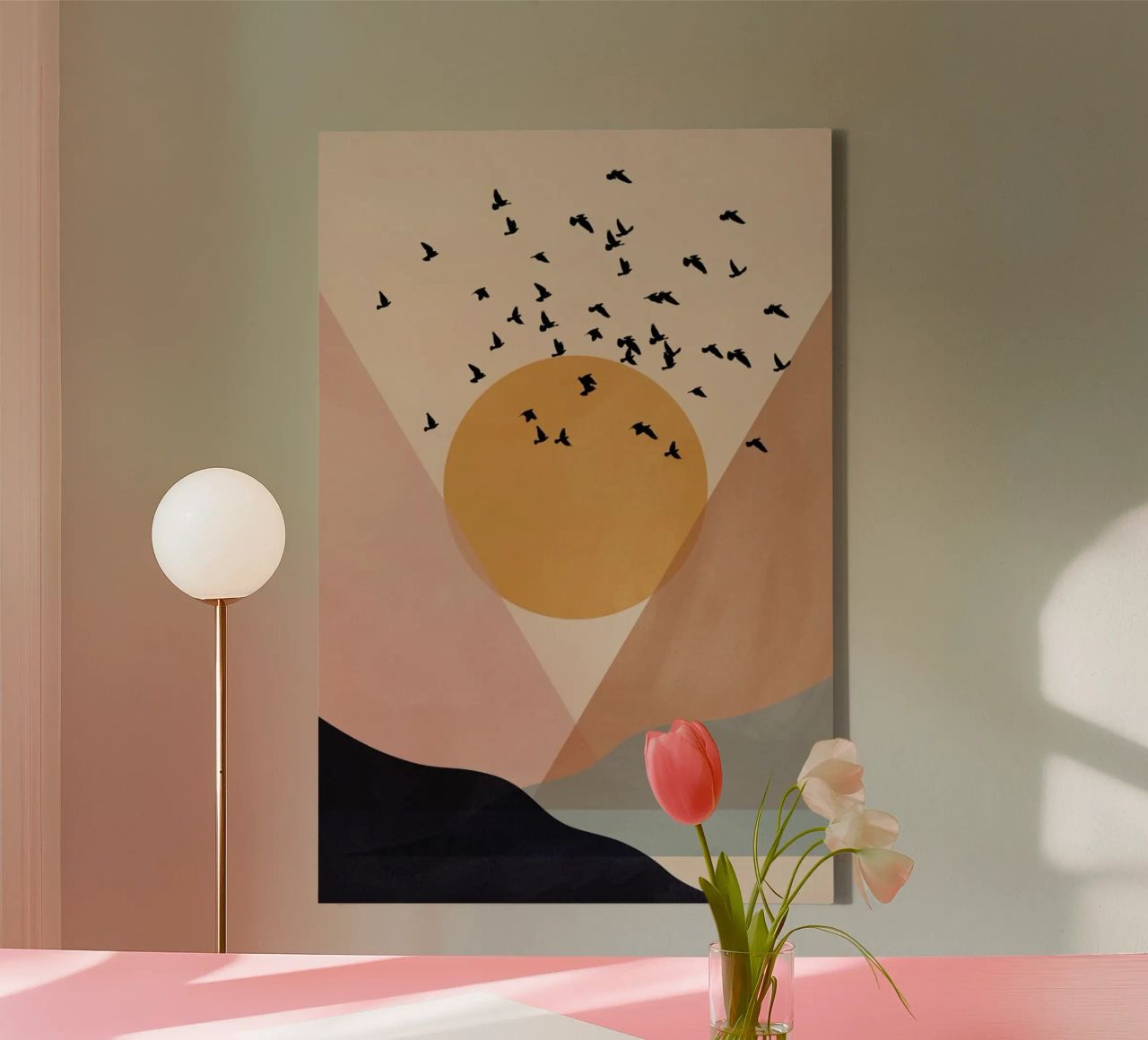 Sun Flock canvas by Pure