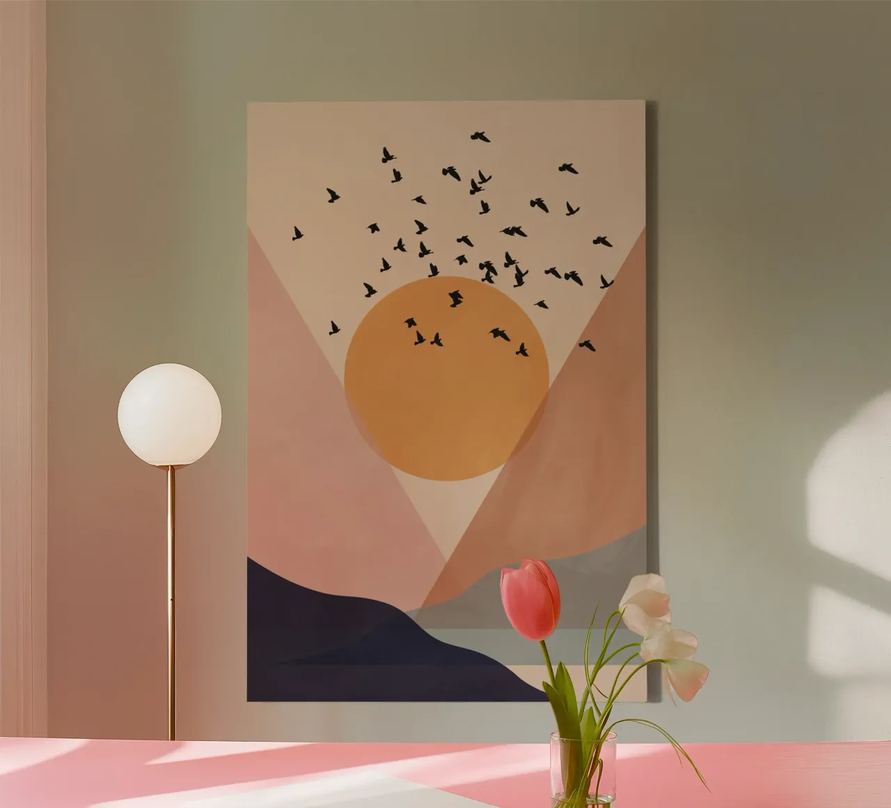 Sun Flock canvas by Pure