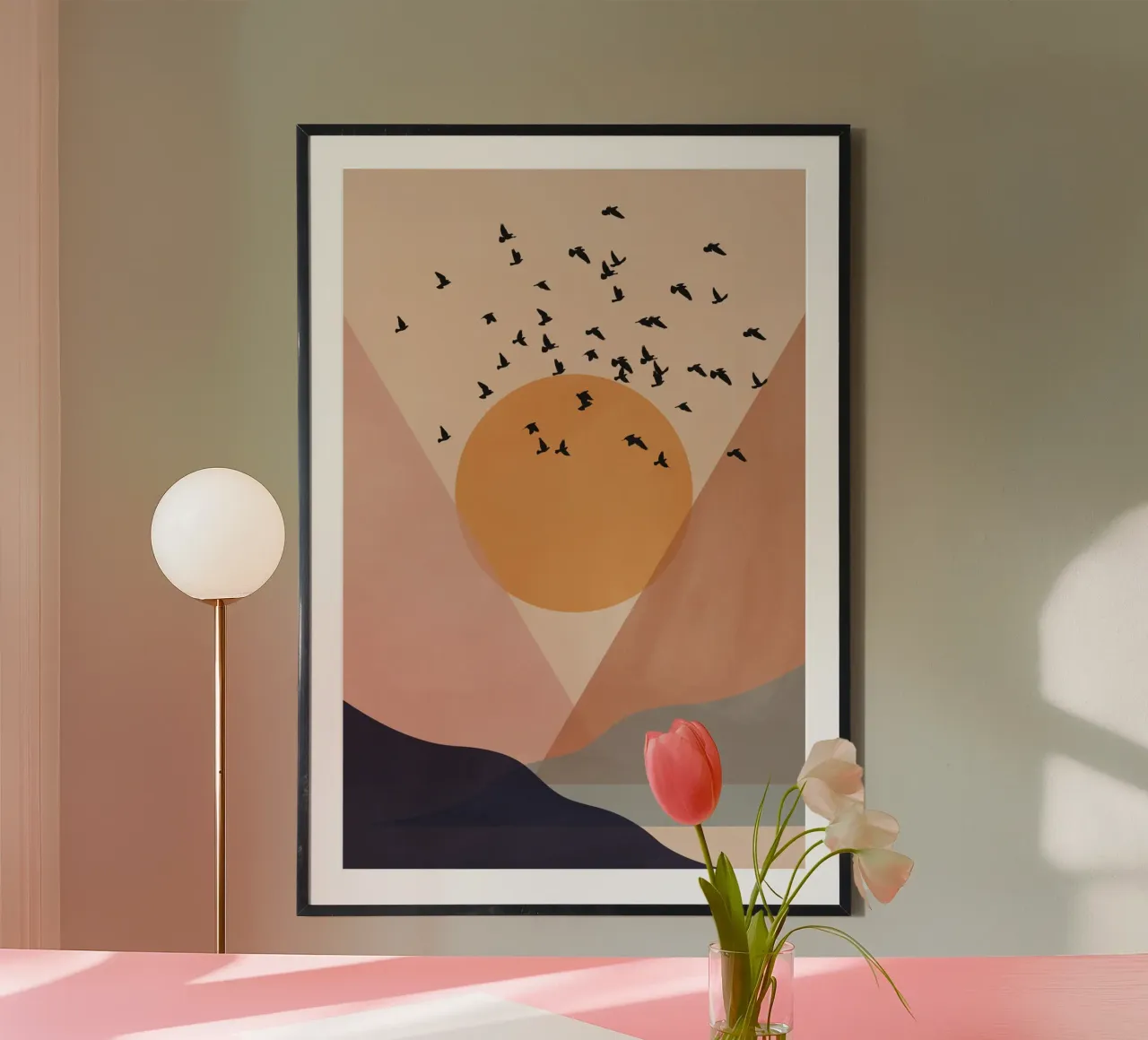 Sun Flock poster van Pure