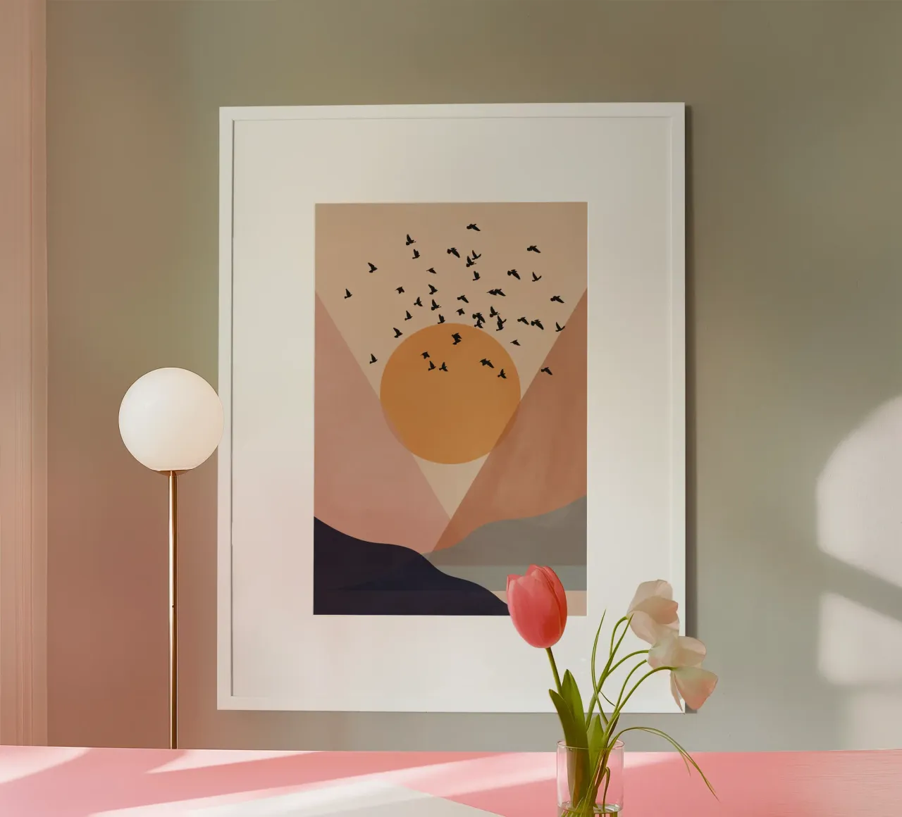 Sun Flock poster van Pure