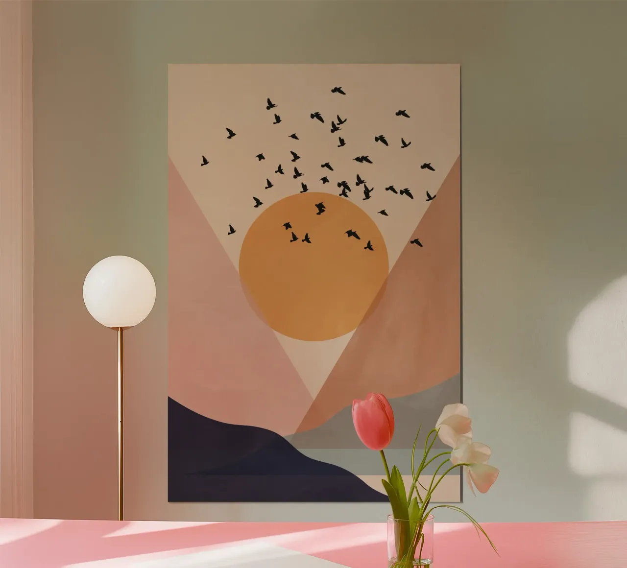 Sun Flock poster van Pure