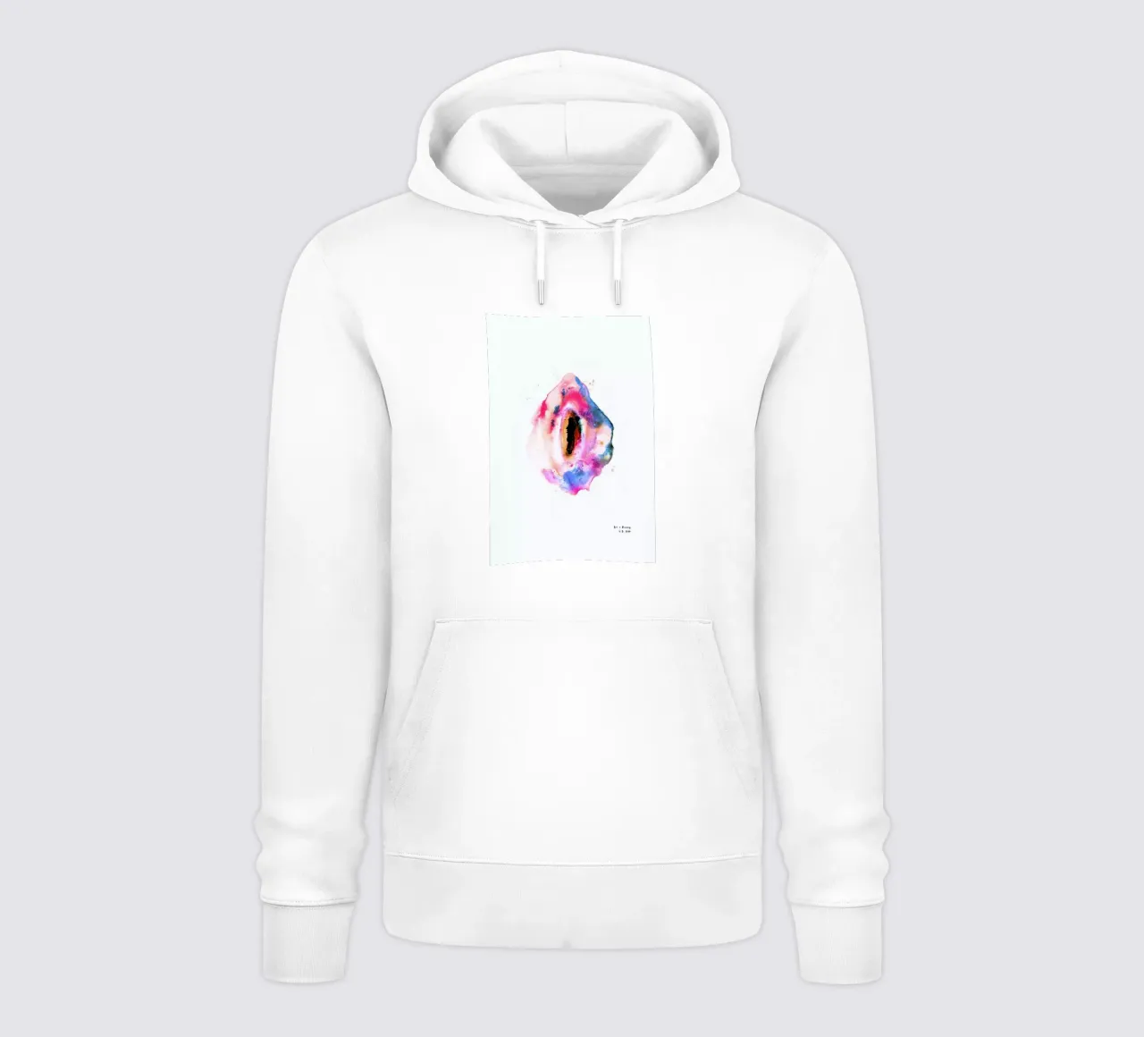 Watercolor Vulva Unicorn felpa con cappuccio da Verena Bonath | 21st aesthetics