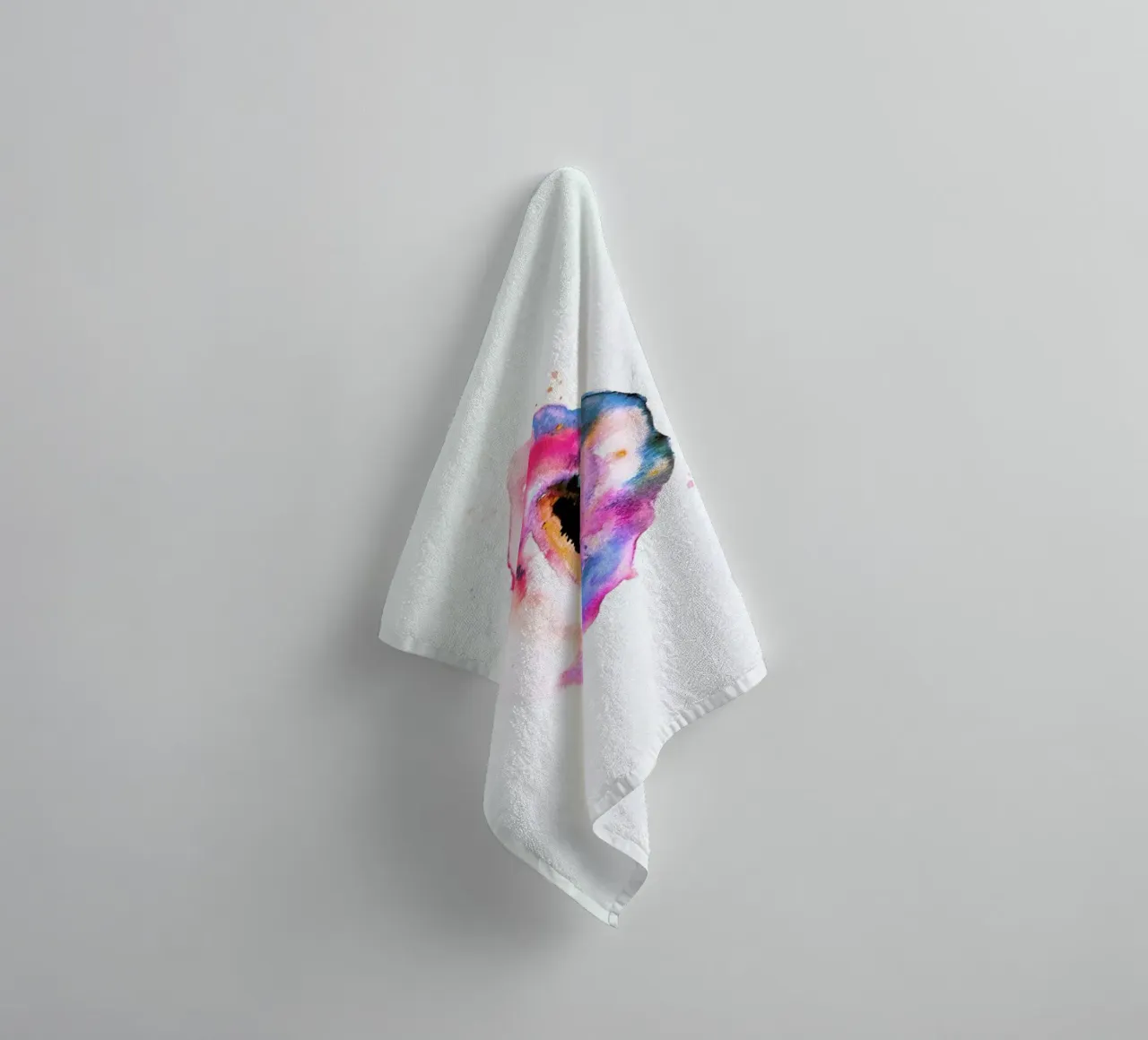 Watercolor Vulva Unicorn asciugamano da bagno da Verena Bonath | 21st aesthetics