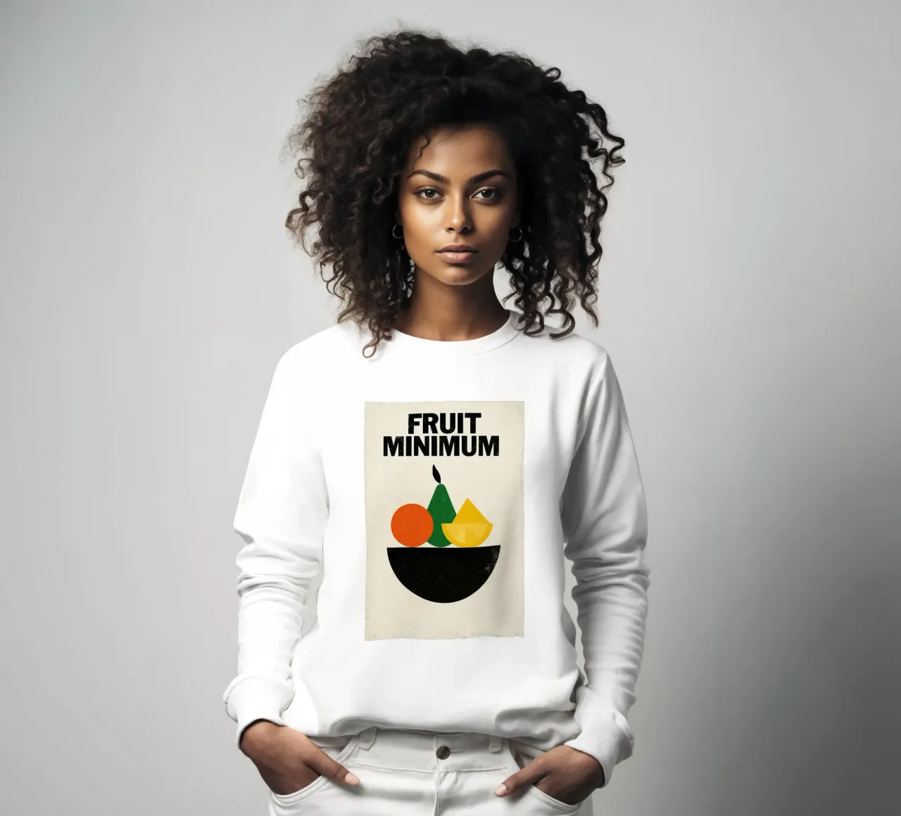 Frutta Minima - L'essenziale in forme e colori felpa da Pop and Fruits - Affiches & posters