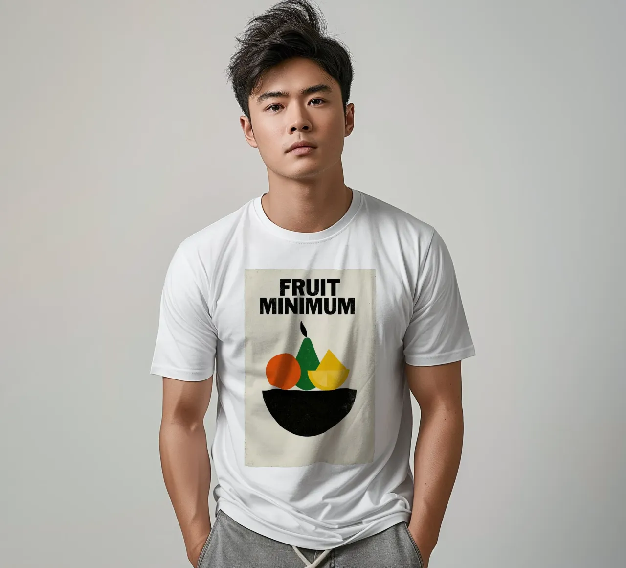 Frutta Minima - L'essenziale in forme e colori t-shirt da Pop and Fruits - Affiches & posters