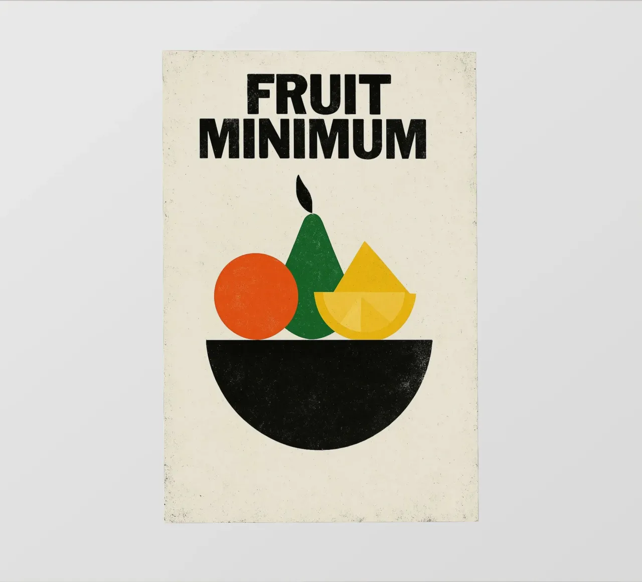 Frutta Minima - L'essenziale in forme e colori telo in pvc da Pop and Fruits - Affiches & posters