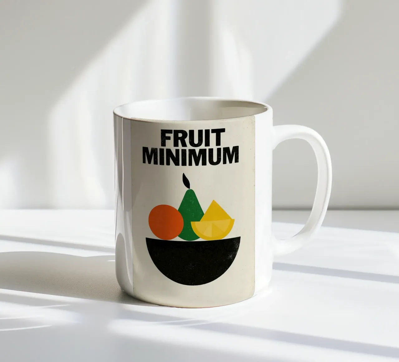 Frutta Minima - L'essenziale in forme e colori tazza in ceramica da Pop and Fruits - Affiches & posters