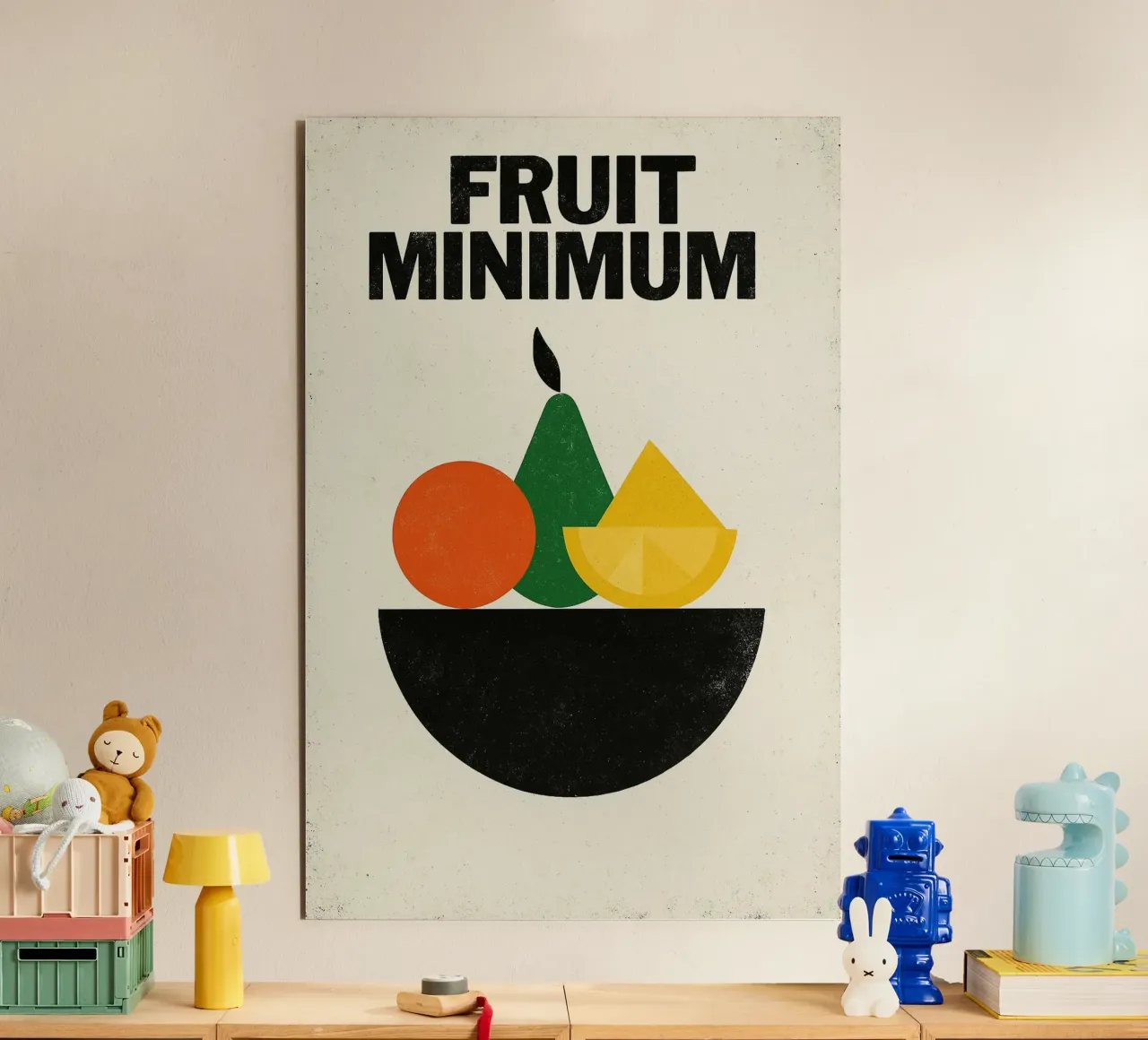 Frutta Minima - L'essenziale in forme e colori alluminio dibond da Pop and Fruits - Affiches & posters