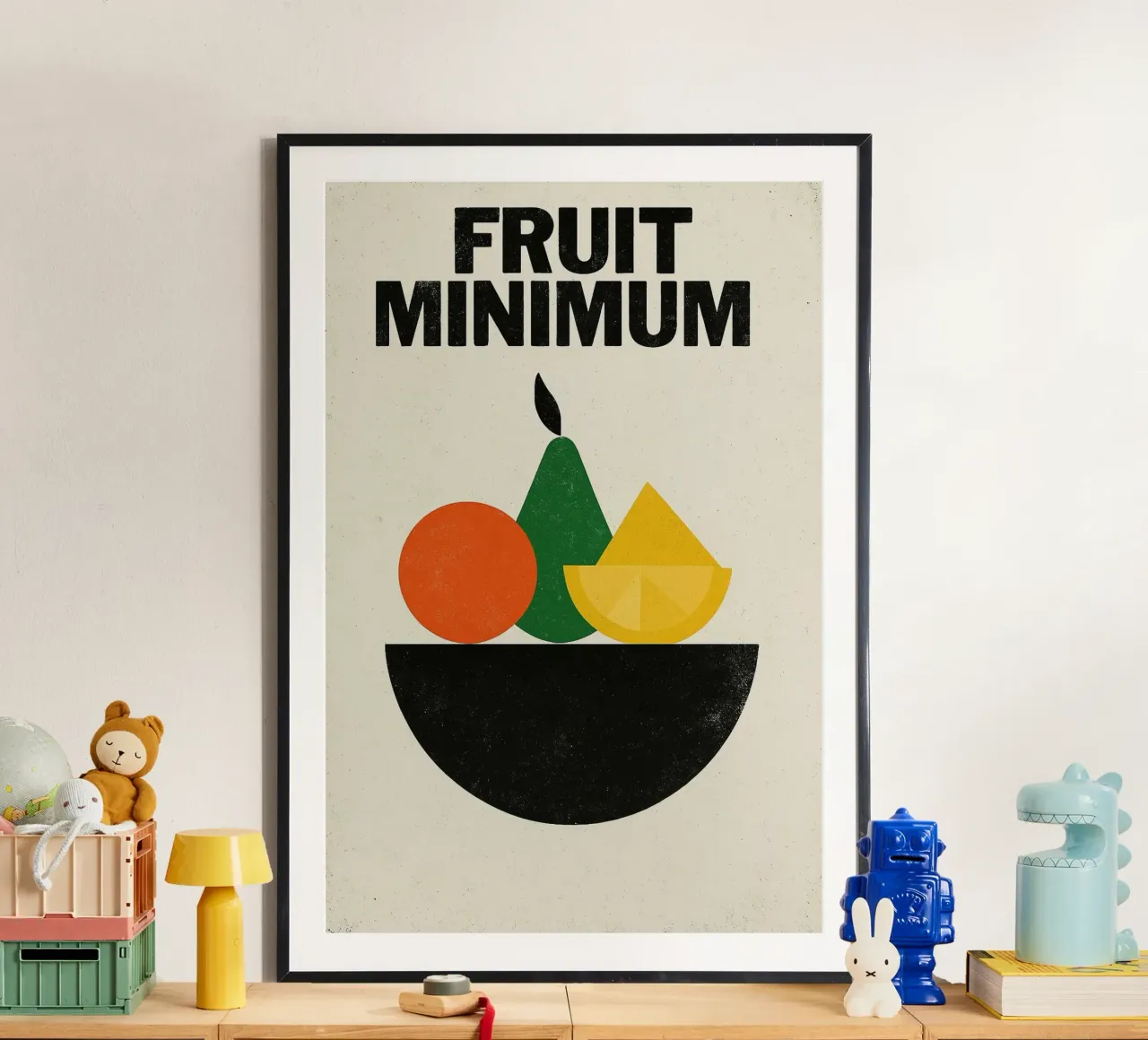 Frutta Minima - L'essenziale in forme e colori carta hahnemühle da Pop and Fruits - Affiches & posters