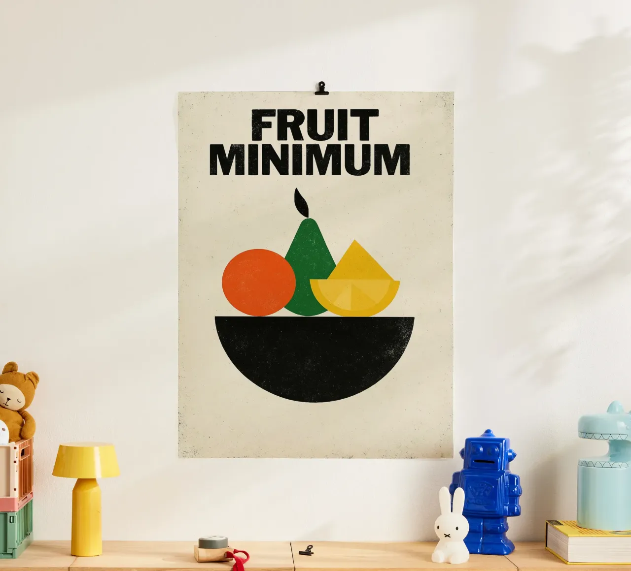 Frutta Minima - L'essenziale in forme e colori carta hahnemühle da Pop and Fruits - Affiches & posters