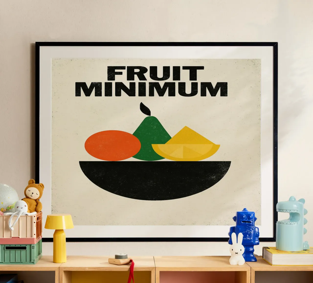 Frutta Minima - L'essenziale in forme e colori carta hahnemühle da Pop and Fruits - Affiches & posters