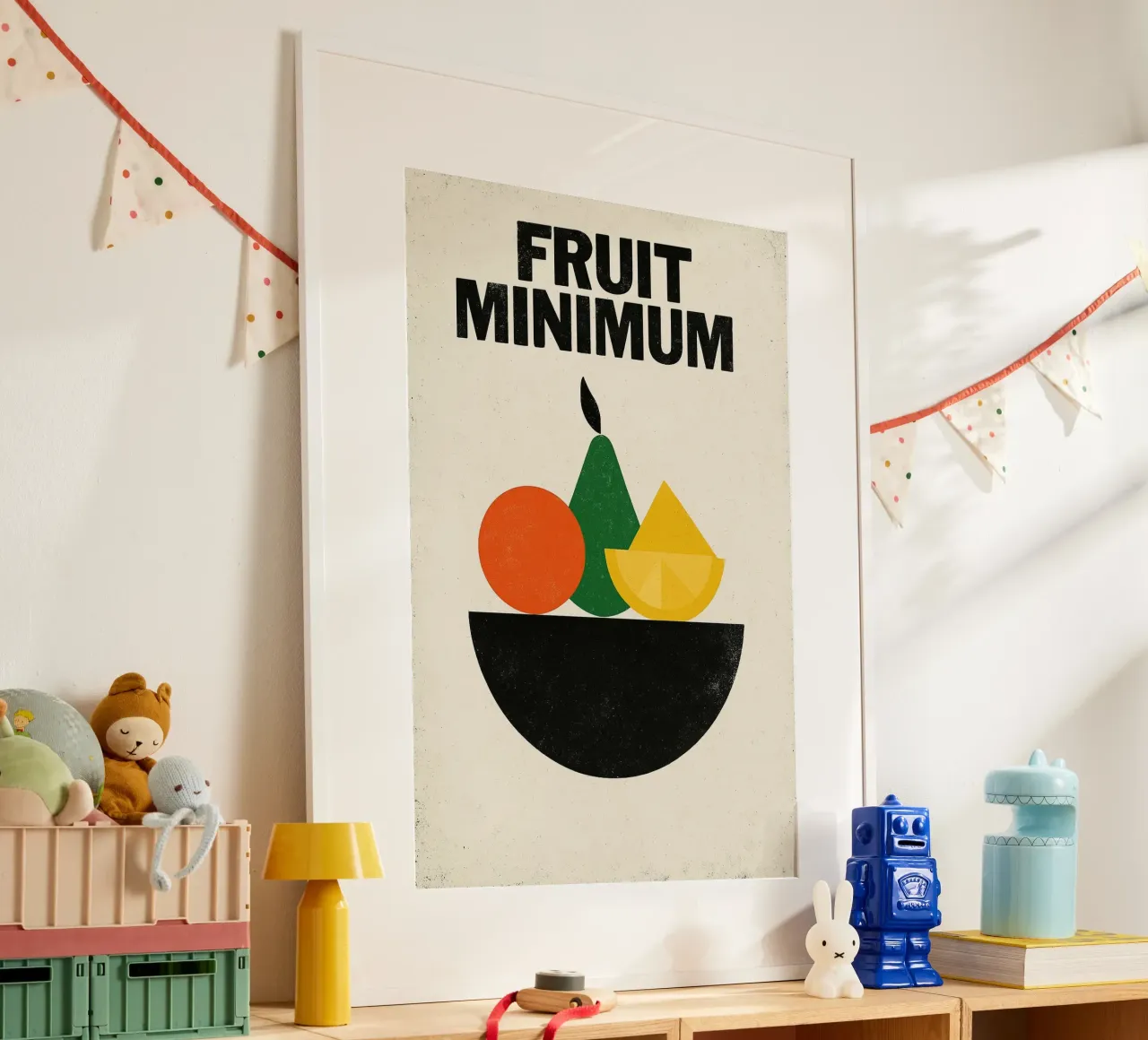 Frutta Minima - L'essenziale in forme e colori carta hahnemühle da Pop and Fruits - Affiches & posters