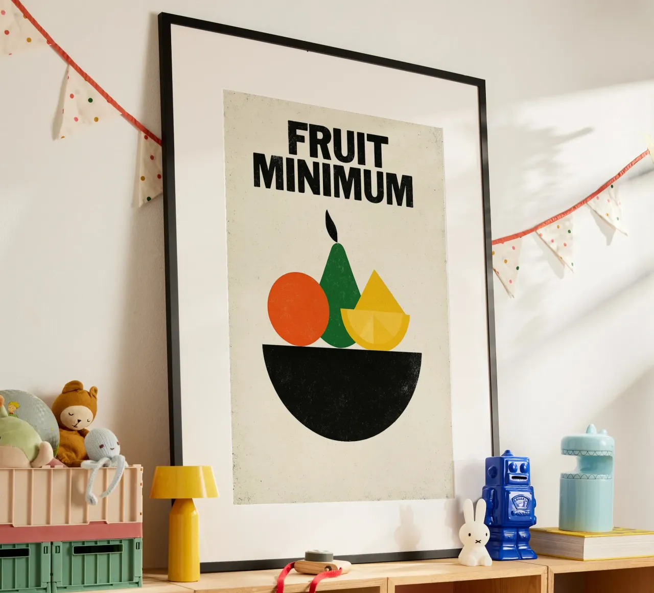 Frutta Minima - L'essenziale in forme e colori carta hahnemühle da Pop and Fruits - Affiches & posters