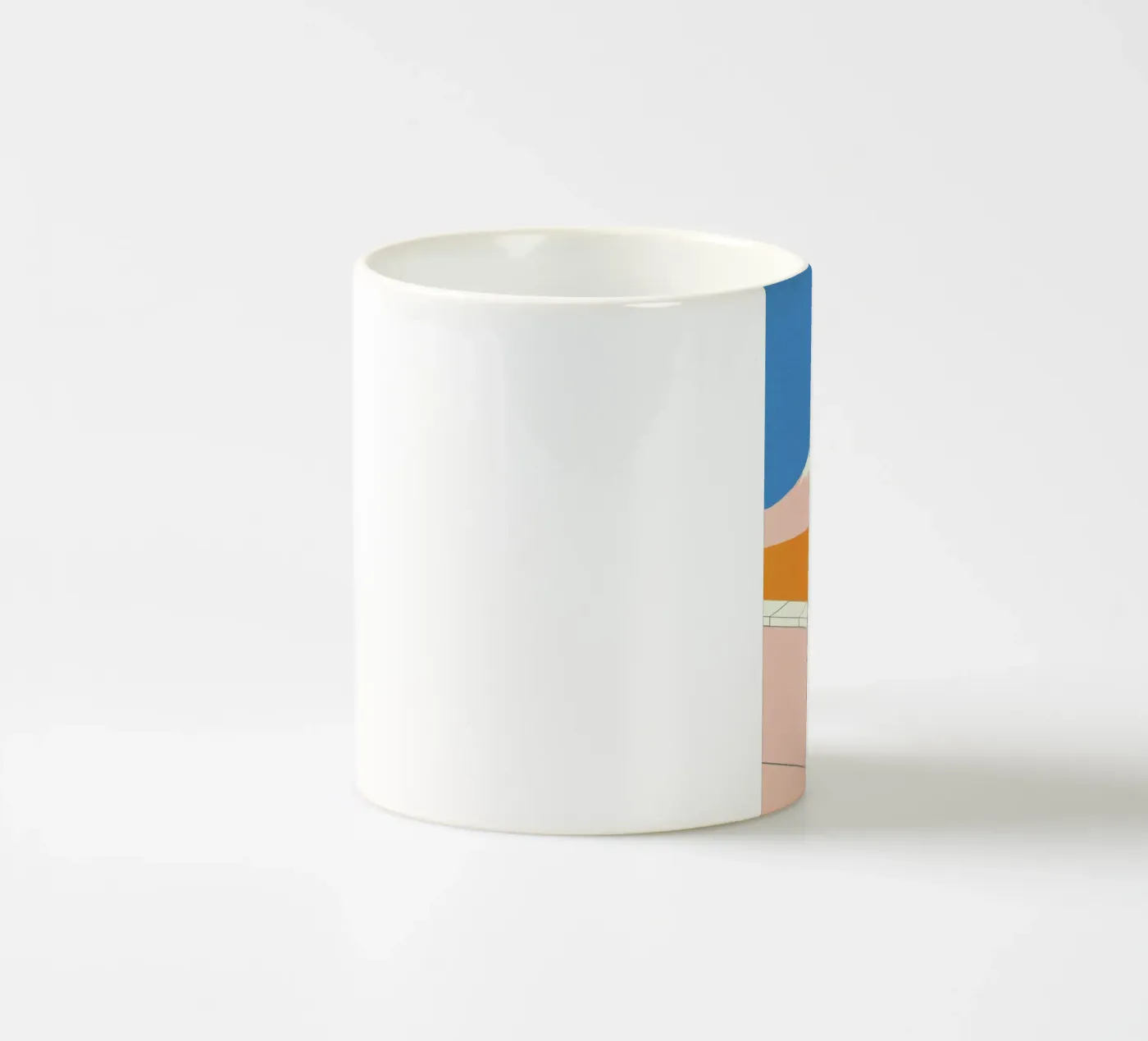 Fuji Pool ceramic mug by Rosi Feist