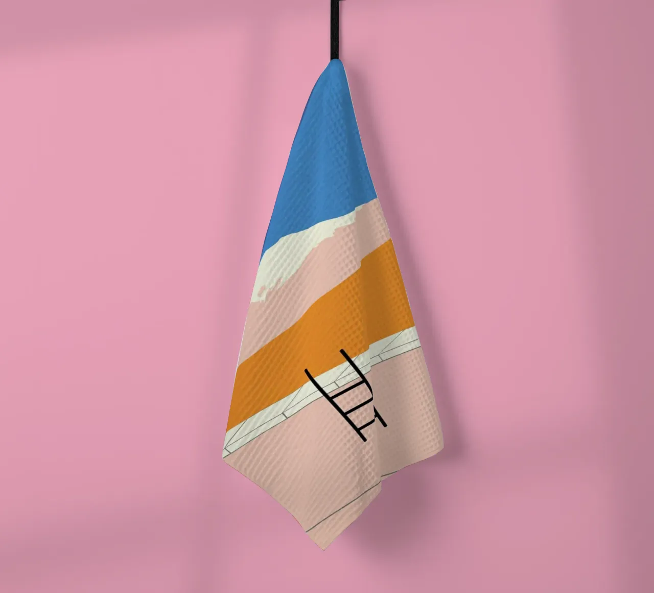 Fuji Pool canovaccio da cucina da Rosi Feist