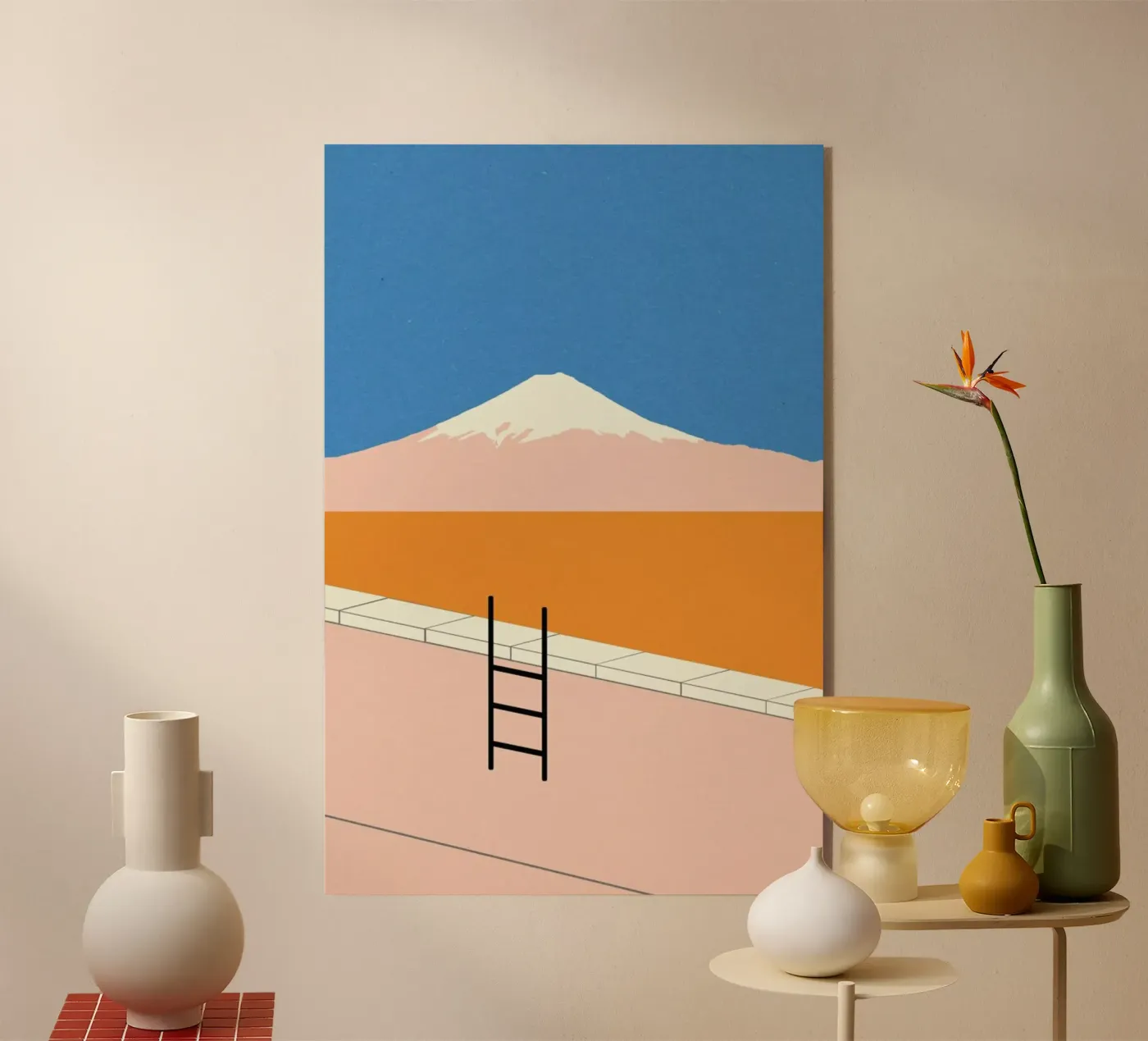 Fuji Pool Acryl-Glas von Rosi Feist