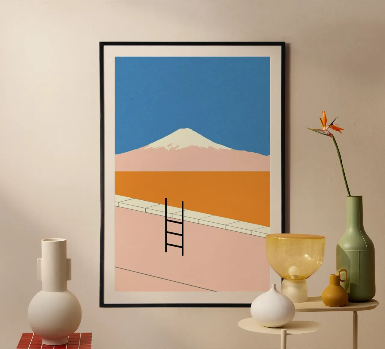 Fuji Pool poster da Rosi Feist