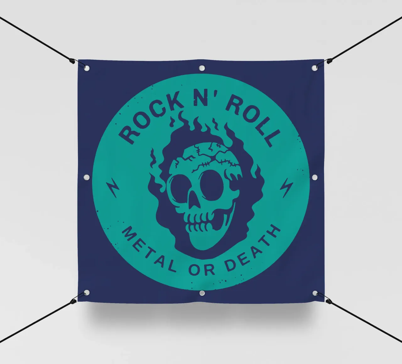 Rock n Roll Metal o Morte telo in pvc da Gunawan Rb