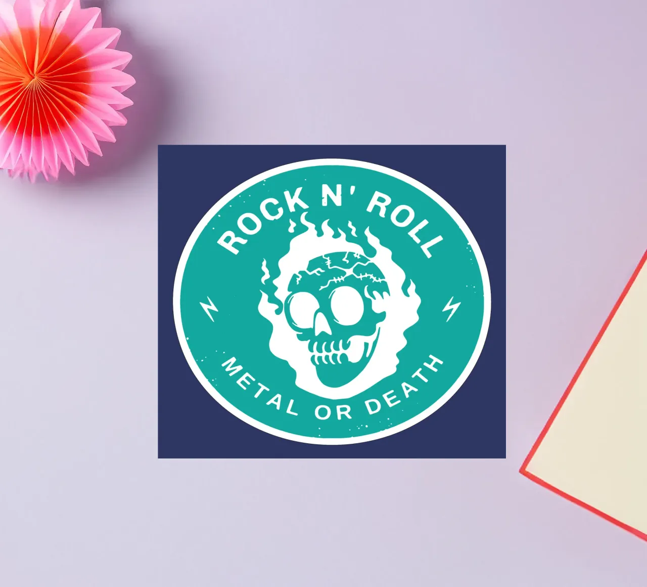 Rock n Roll Metal oder Tod Sticker von Gunawan Rb