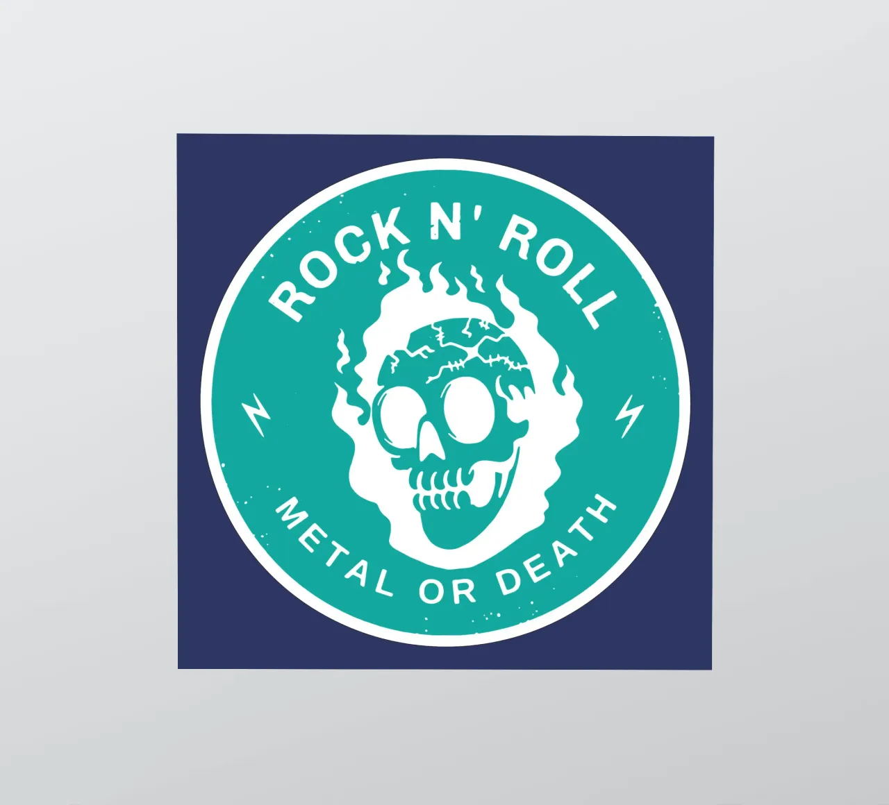 Rock n Roll Metal oder Tod Sticker von Gunawan Rb