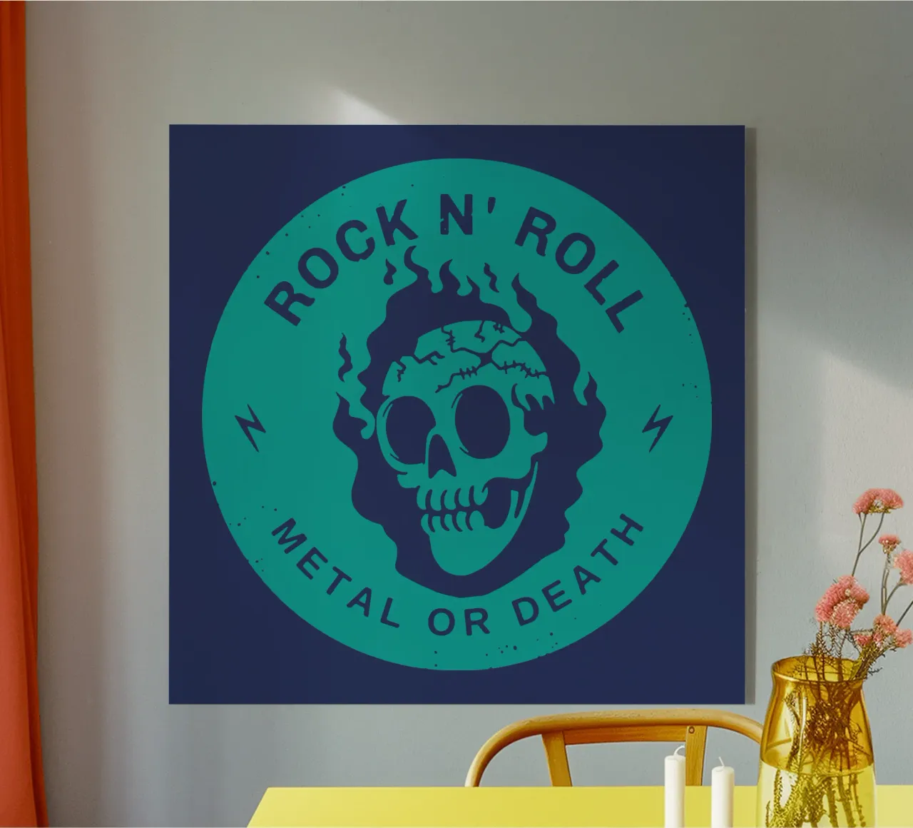 Rock n Roll Metal oder Tod Acryl-Glas von Gunawan Rb