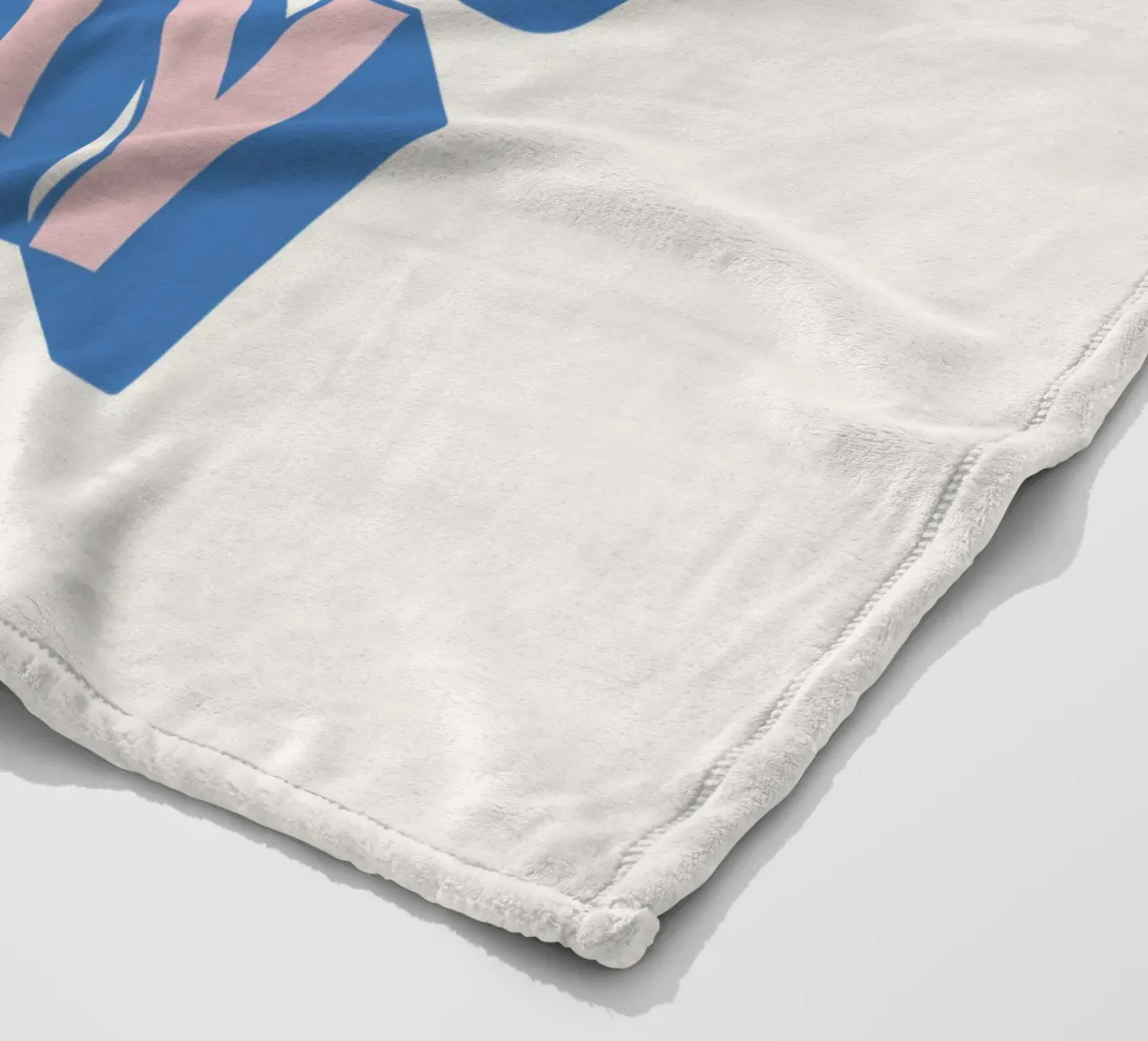 Good Vibes Only Typography Print in Pink and Blue fleece blanket by THE MOTIVATED TYPE