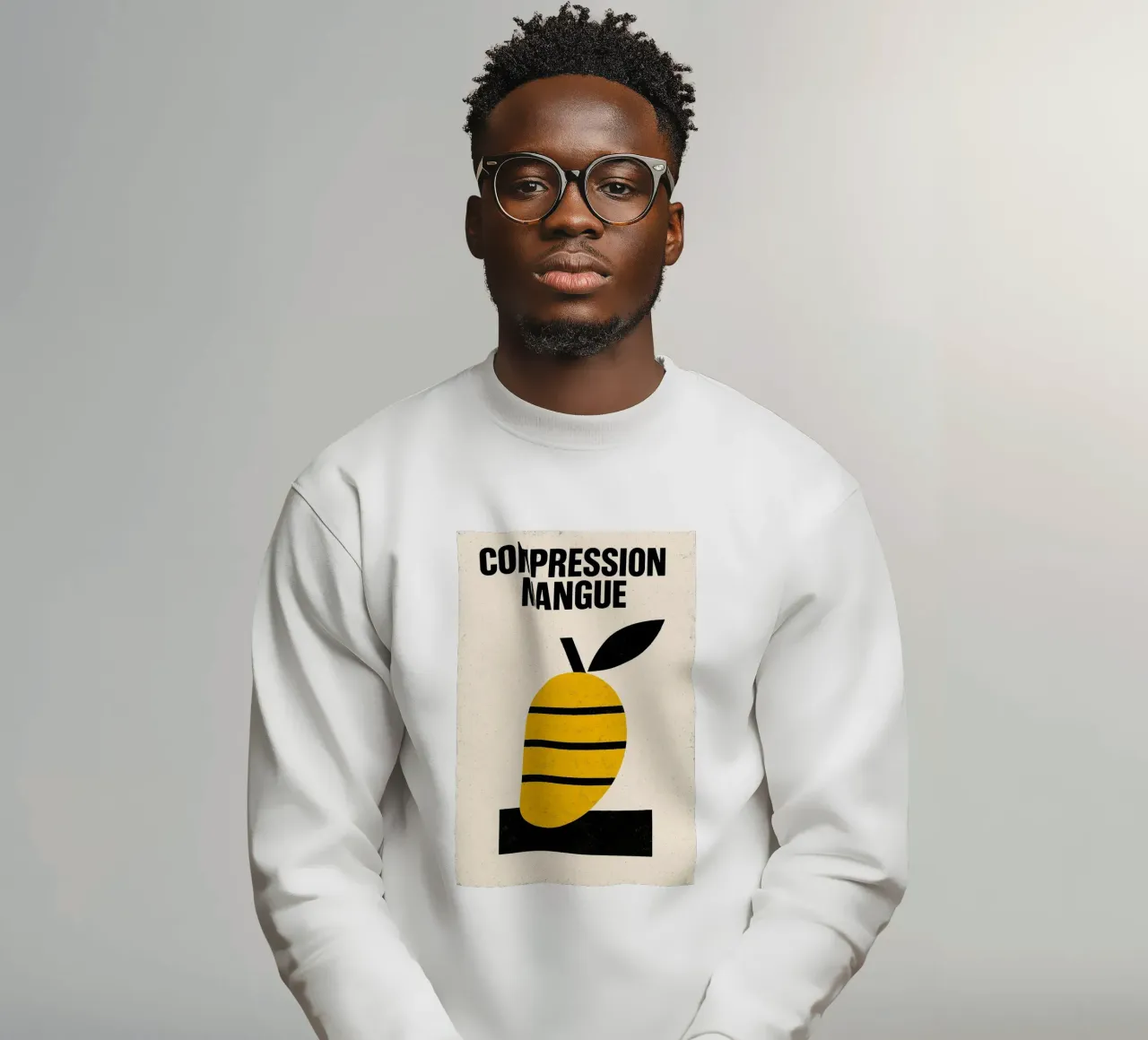 Compression Mango - Morbidezza sotto pressione felpa da Pop and Fruits - Affiches & posters