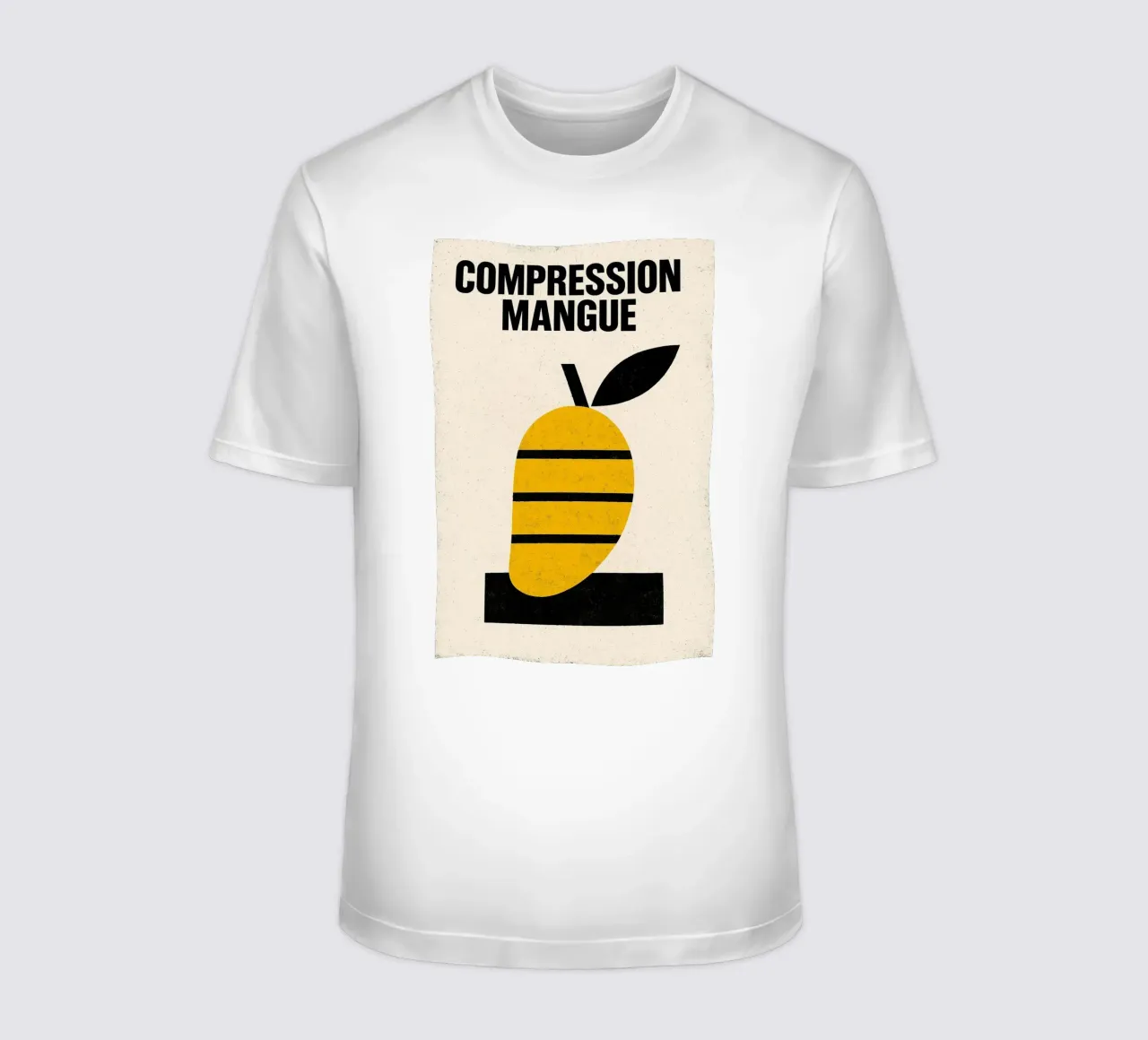 Compression Mango - Morbidezza sotto pressione t-shirt da Pop and Fruits - Affiches & posters