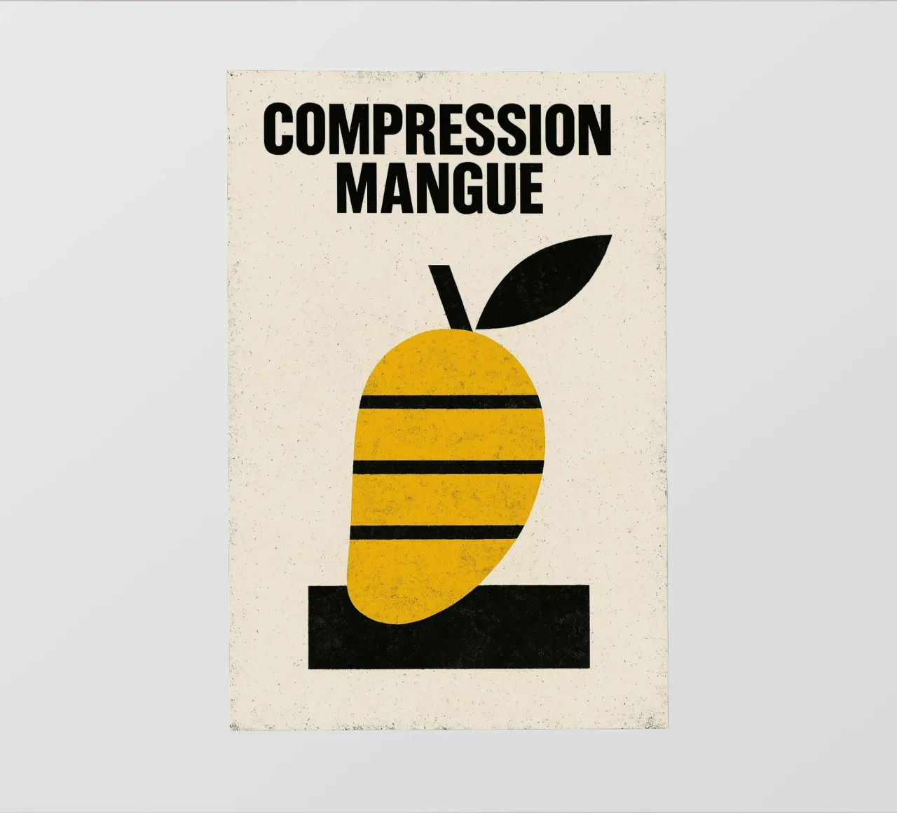 Compression Mango - Morbidezza sotto pressione telo in pvc da Pop and Fruits - Affiches & posters