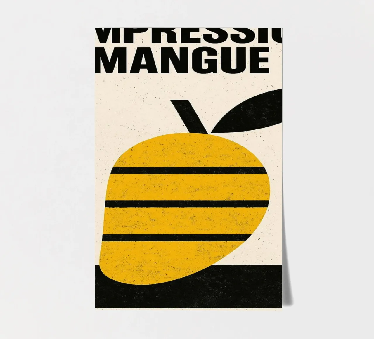 Compression Mango - Morbidezza sotto pressione foglio adesivo da Pop and Fruits - Affiches & posters