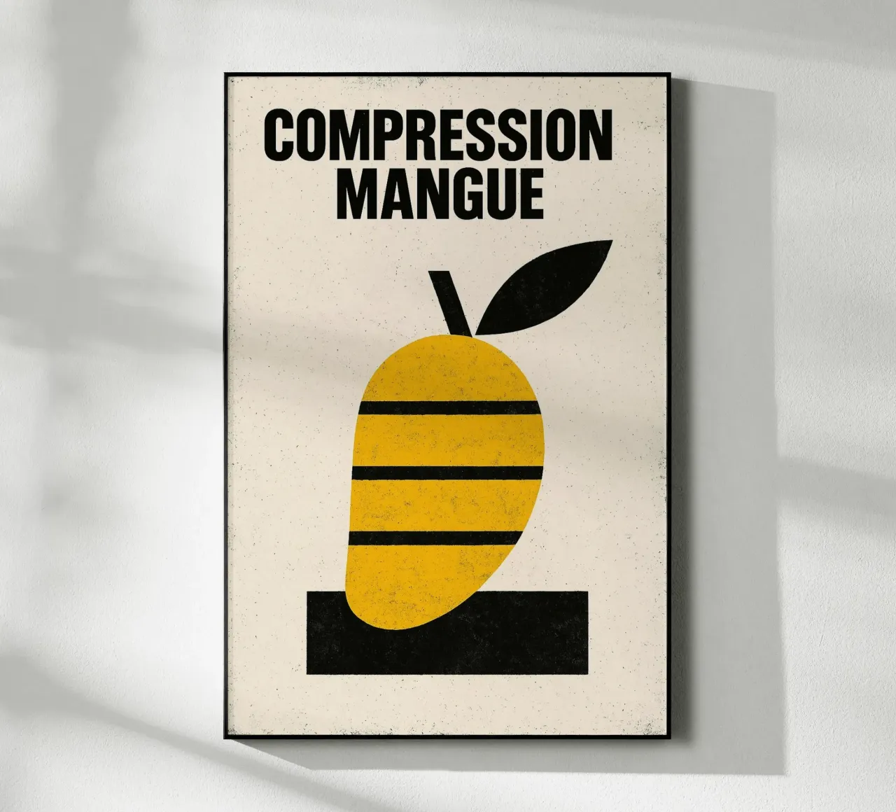 Compression Mango - Morbidezza sotto pressione plexiglass da Pop and Fruits - Affiches & posters