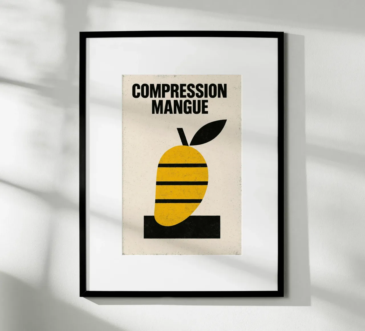 Compression Mango - Softness under pressure poster da Pop and Fruits - Affiches & posters