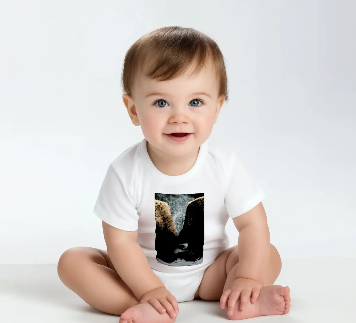 Interlocked babyrompertje korte mouwen van Natural Kingdom